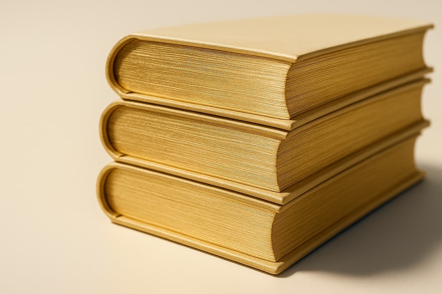 Gilded page-edges of a stack of legal-statute volumes